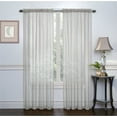 thumbnail image 1 of Ruthy's Textile 2-Pack Window Curtain Sheer Panels Total Width 108"x84" Grey, 1 of 1