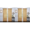 thumbnail image 1 of Ruthy's Textile 4 PACK: Voile Sheer Rod Pocket Curtain Window 4 Panels of 54" X 84" each, Color: Gold, 1 of 1