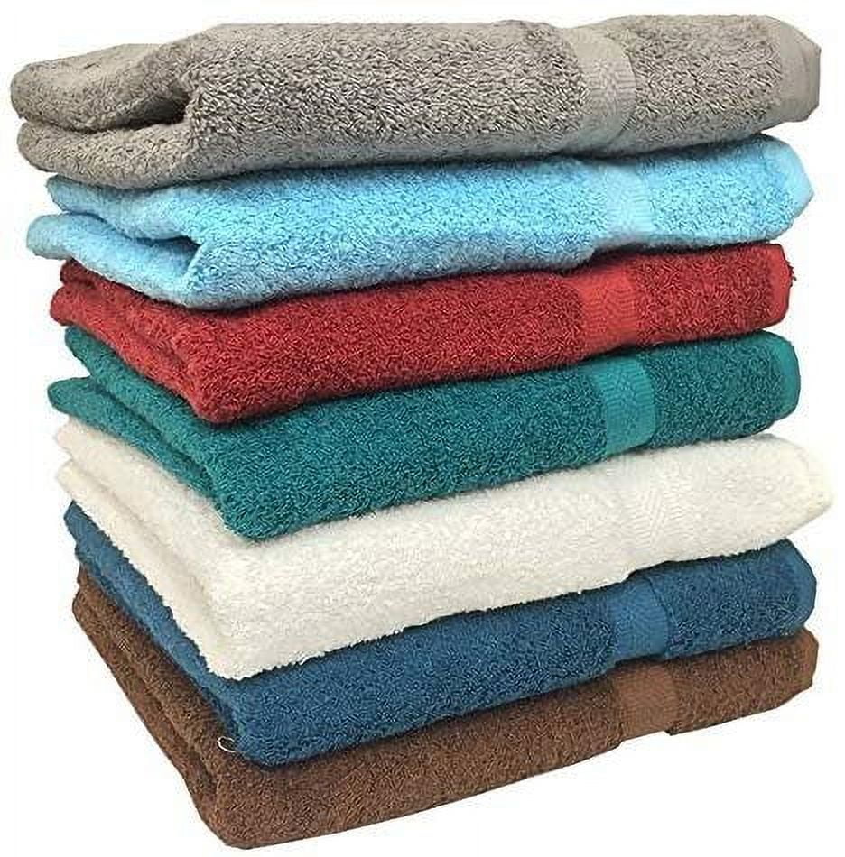 Ruthy's Textile 6-Pack 27" X 54" 100% Cotton Bath Towels