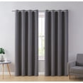 thumbnail image 1 of Ruthy's Textile Charcoal/Grey Blackout Curtains for Bedroom - Grommet Top Room Darkening Noise Reducing Curtain for Living Room, 55 x 84 Inch each - 2 Panel set, 1 of 6