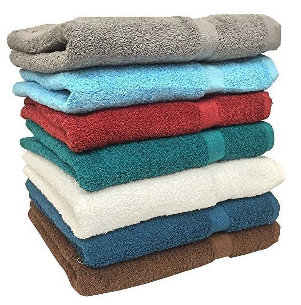 Ruthy's Textile 7-Pack 27 x 54 100% Cotton Bath Towels