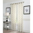 thumbnail image 1 of Ruthy's Textile GEO Flocked Sheer Curtain Panels (Set of 2), 1 of 2