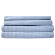 Ruthy's Textile King 500 Thread Count Cotton bed sheets set Hotel Luxury- Extra Soft -Easy Fit light Blue