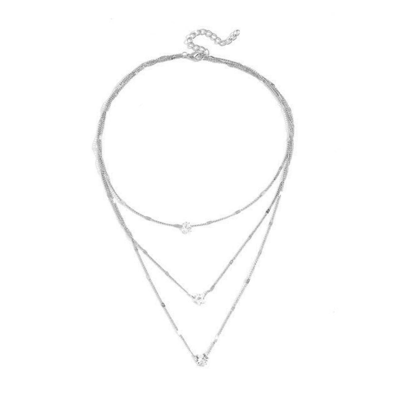 Rutiya Shiny Adjustable Extension Chain Women Necklace Heart Star Charm ...