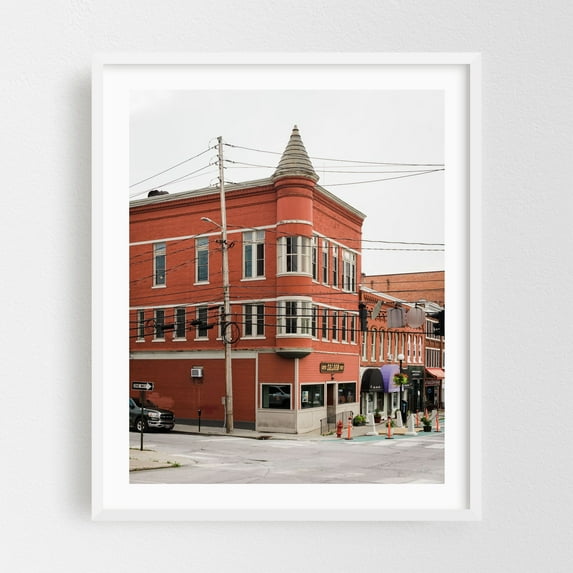 Rutland Architecture 01 - Rutland Vermont Photography White Framed Wall Art Print 16 x 20 inches