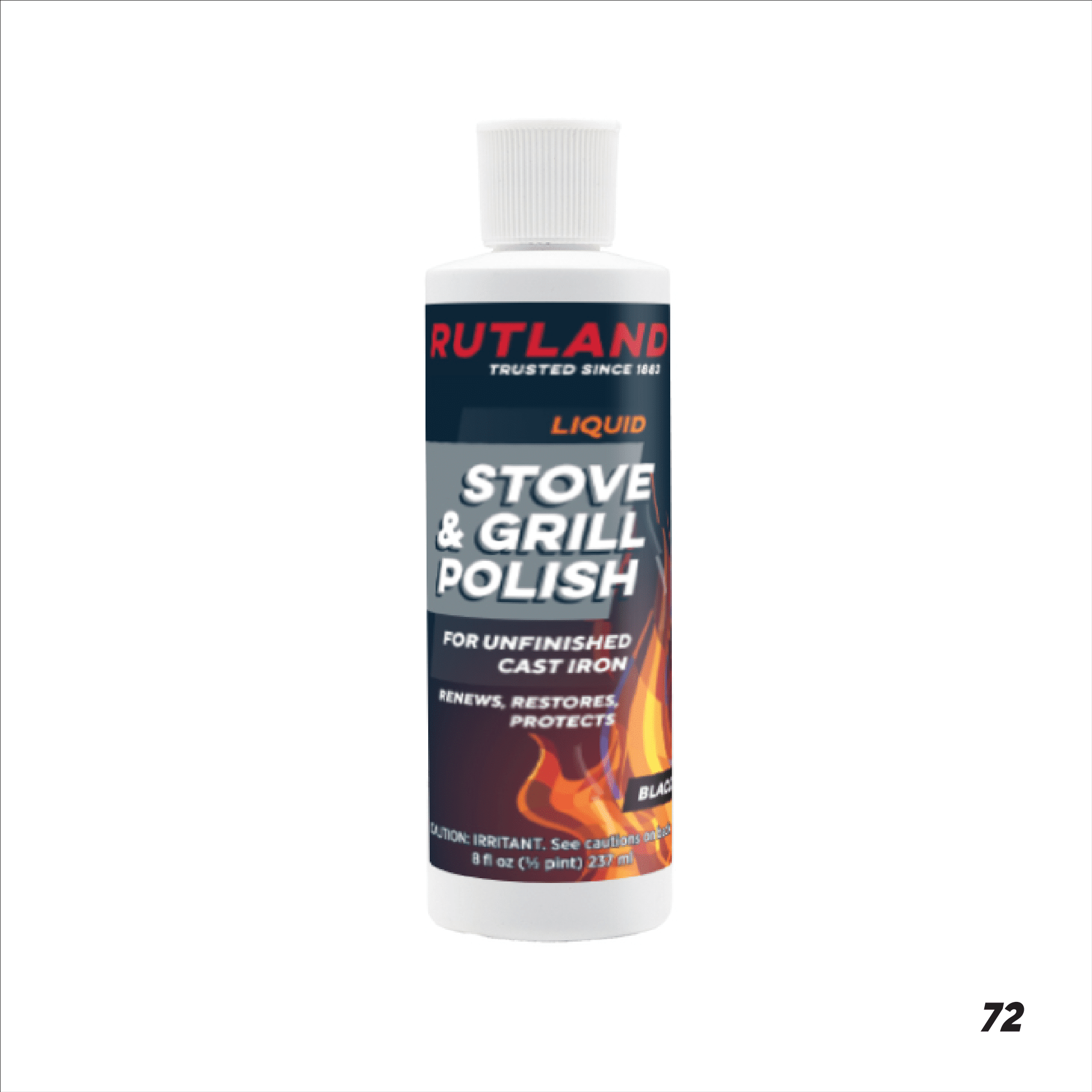 Rutland Liquid Stove & Grill Polish, NonFlammable, WaterBased, 8 oz