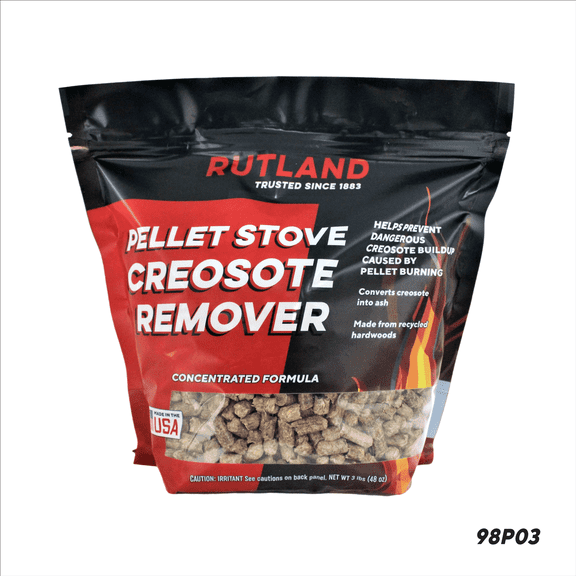 Rutland Pellet Stove Creosote Remover, 3lbs, Clean and Safe Solution