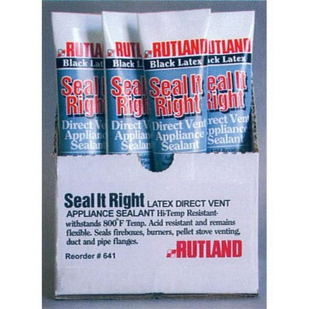 Seal It Right 2.3 oz Direct-Vent Appliance Sealant, Black Latex