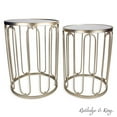 thumbnail image 1 of Rutledge & King Braswell Gold Mirrored End Table Set- Accent Table - Gold, 1 of 5