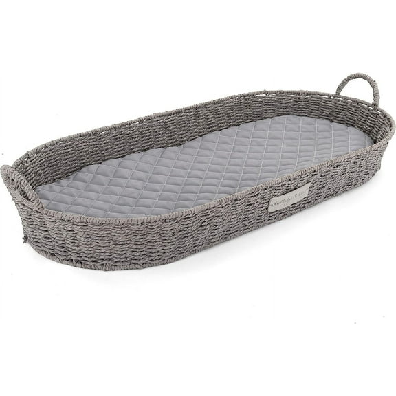 Rutledge & King Rattan Pet Bed - Pet Couch - Pet Cot - Pet Sofa/Pet Pillow - Pet Beds & Furniture (Grey)