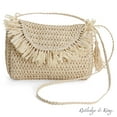thumbnail image 1 of Rutledge & King Ashley Straw Crossbody Bag with Handle - Natural, 1 of 5