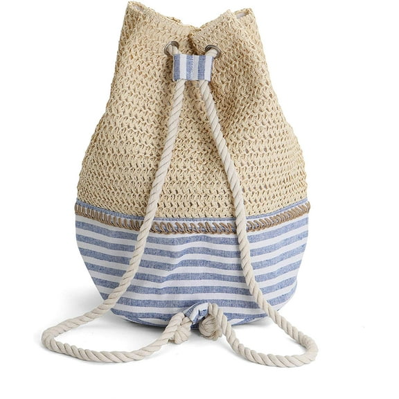 Rutledge & King Beach Backpack - Drawstring Beach Tote - Sunnyside - 2 Pack