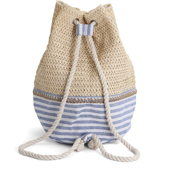 Rutledge & King Beach Backpack - Drawstring Beach Tote - Sunnyside - 1 Pack
