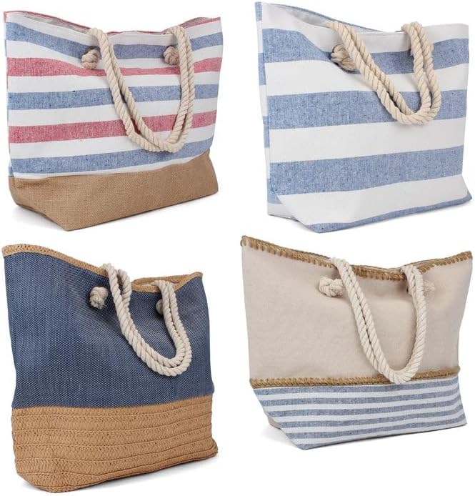 Rutledge & King Tote Bag - Beach Bag - Beach Tote - Large Tote Bag with ...