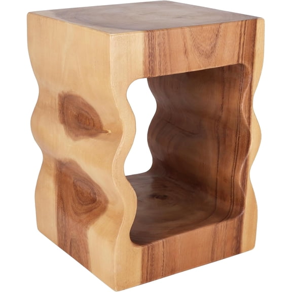 Rutledge & King Wooden End Table - Unique Wooden Side Table - Mid Century Side Table - Saur Wood Side Table - Small Accent Table - Mid Century Modern Side Table