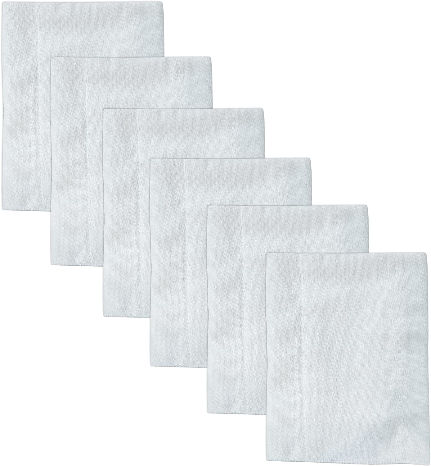 Ruvanti 10 Pack Newborn White Cloth Diapers - 100% Organic Cotton Pre Fold Cloth Diapers, Reusable Baby Diapers, Extra Large 13X19 inch Burp Clothes for Baby Girl, Boy, Toddler,