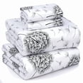 thumbnail image 1 of RUVANTI 100% Cotton Sheets – California King Percale Bedding, Cooling & Breathable Floral Design, Durable with a Crisp, Soft & Comfortable Feel, 14" Deep Pocket, 4-Piece Set, Dandelion, 1 of 10