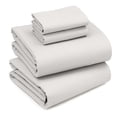 thumbnail image 1 of RUVANTI 100% Cotton Sheets Full Size Bed Set - 300 Thread Count Silky Soft Sateen Weave, Cooling, Lightweight & Breathable, 16" Deep Pocket, Durable & Luxury Satin-Like, 4 Piece, Silver Lining, 1 of 8