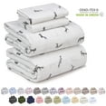 thumbnail image 1 of Ruvanti 100% Cotton Sheets - Crispy Cooling Percale Sheets - Breathable & Durable Queen Sheet Set - Deep Pocket Queen Size Sheets - Childhood Sketch – Moisture Wicking Bed Sheets - 4 Pieces, 1 of 9