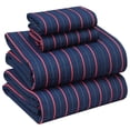 thumbnail image 1 of RUVANTI 100% Cotton Sheets – California King Percale Bedding, Cooling & Breathable Floral Design, Durable with a Crisp, Soft & Comfortable Feel, 14" Deep Pocket, 4-Piece Set, Nautical, 1 of 8