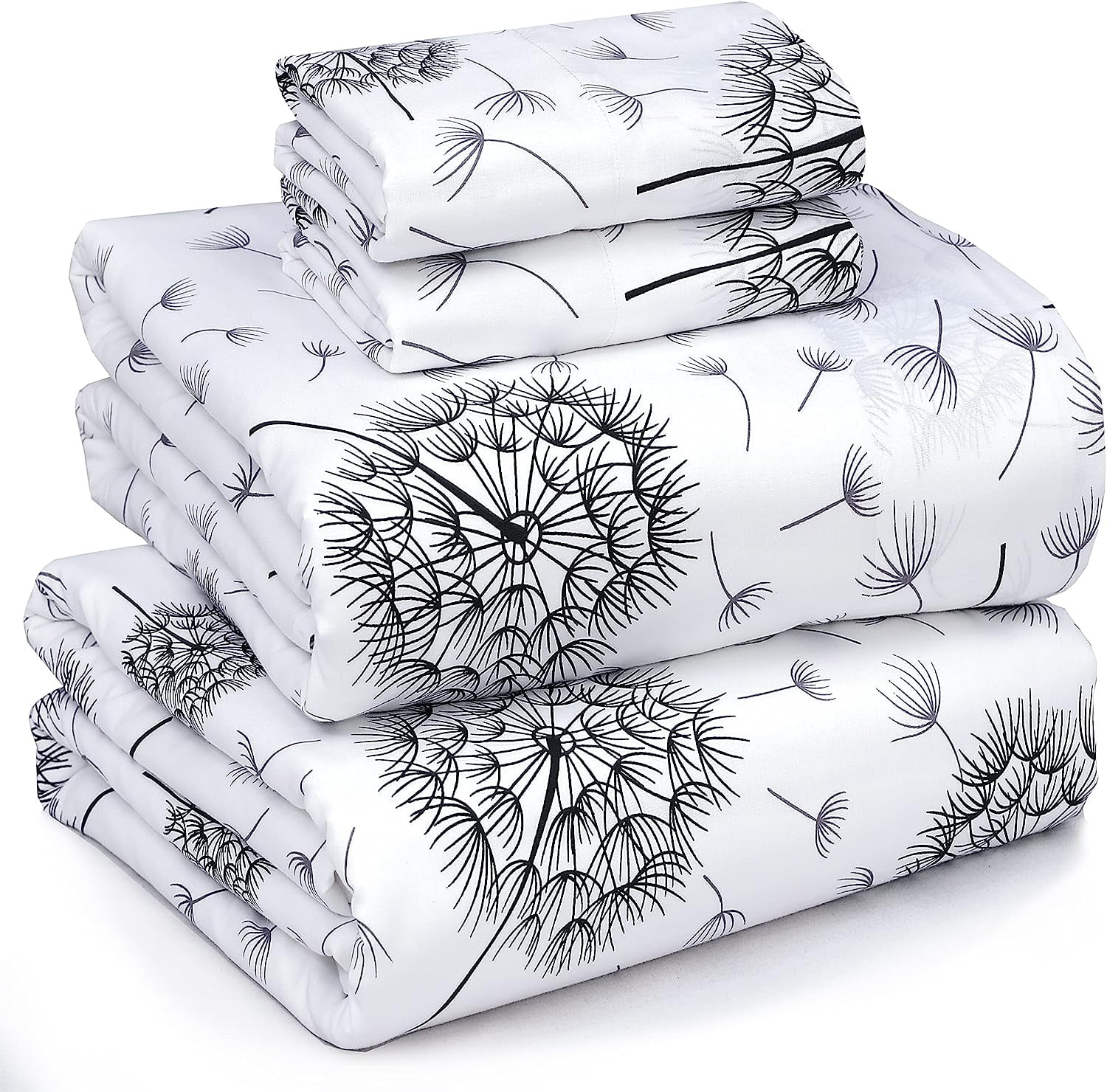 Ruvanti 100 Cotton Sheets Soft & Breathable Full Sheet Set Deep