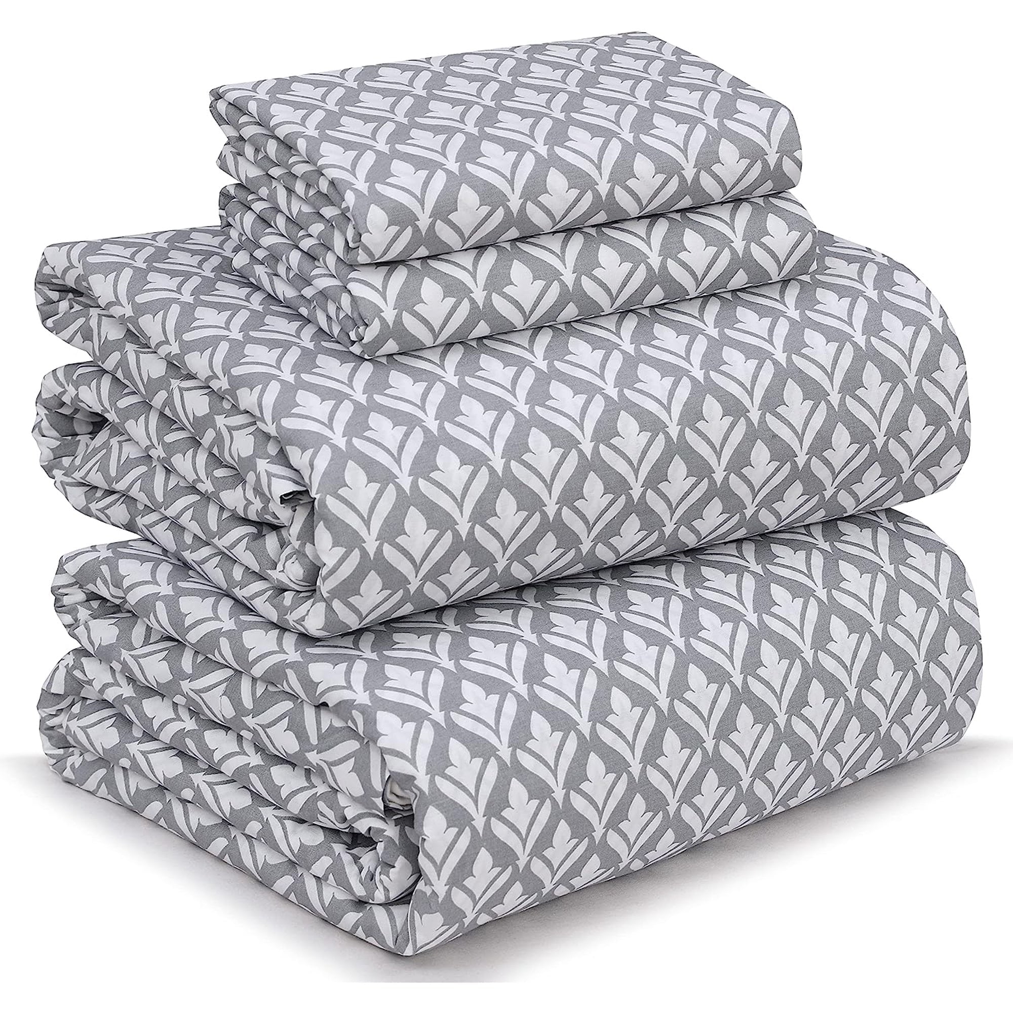 Ruvanti 100 Cotton Sheets Soft & Breathable Full Sheet Set Deep