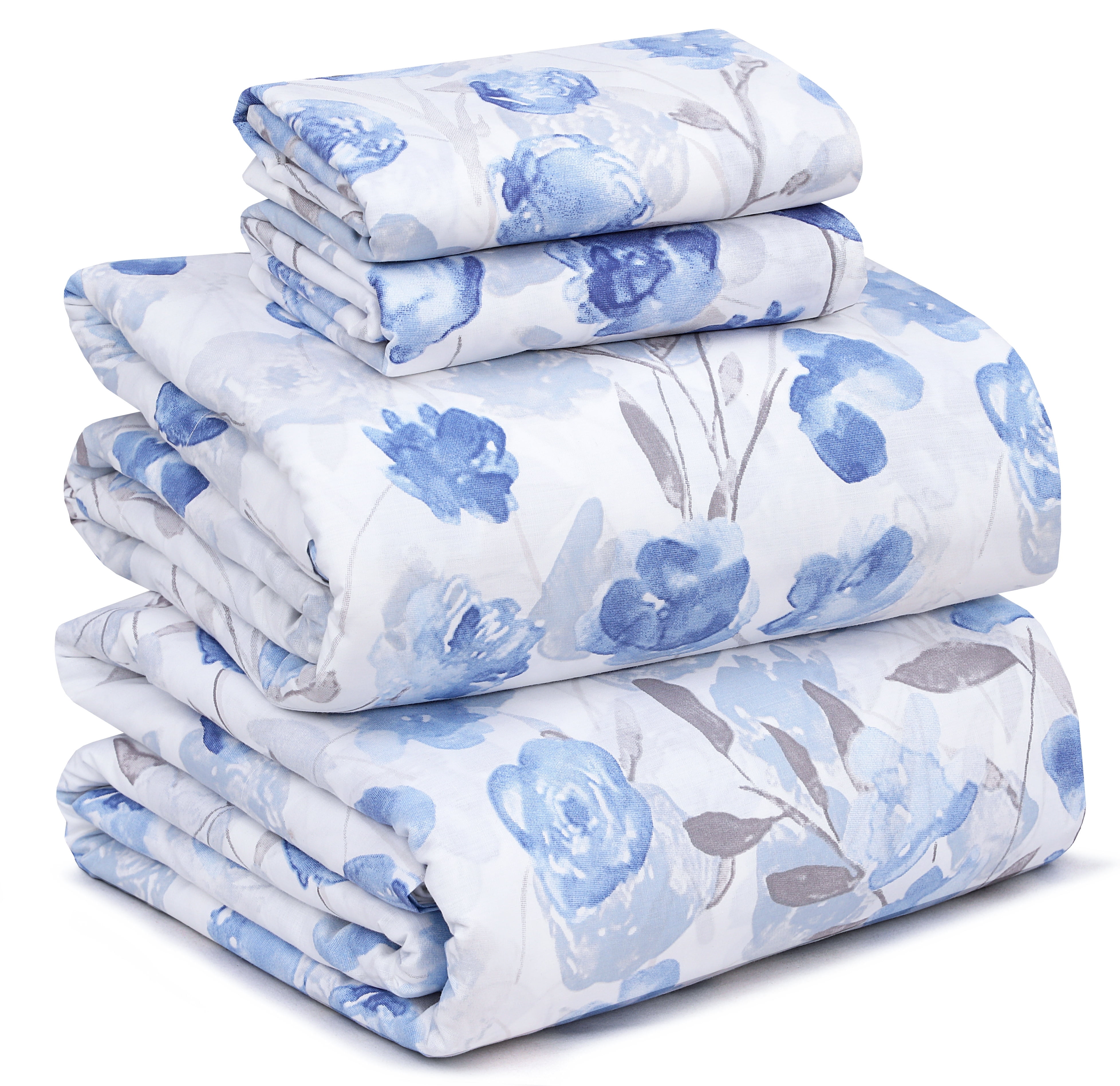 Ruvanti 100 Cotton Sheets Soft & Breathable King Sheet Set Deep