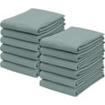 thumbnail image 1 of Ruvanti 12 Pack 100% Cotton 15x29 inch Kitchen Towels, Dish Towels for Kitchen, Soft, Washable, Super Absorbent Waffle Weave Tea Towels Linen Dishcloth for Quick Drying, Cleaning, Dish Rags – Gray, 1 of 10