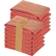 thumbnail image 1 of Ruvanti 12 Pack Flour Sack Towels 28x28 inch, 100% Ring Spun Cotton Tea Towels, Machine Washable. Highly Absorbent, Perfect for Dish Drying, Cleaning -Orange, 1 of 10