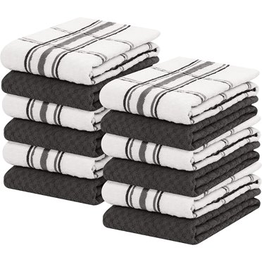 15-Pack 100% Cotton Kitchen Dish Cloths – 22.5 X 16.5 Inches – Super Absorbent