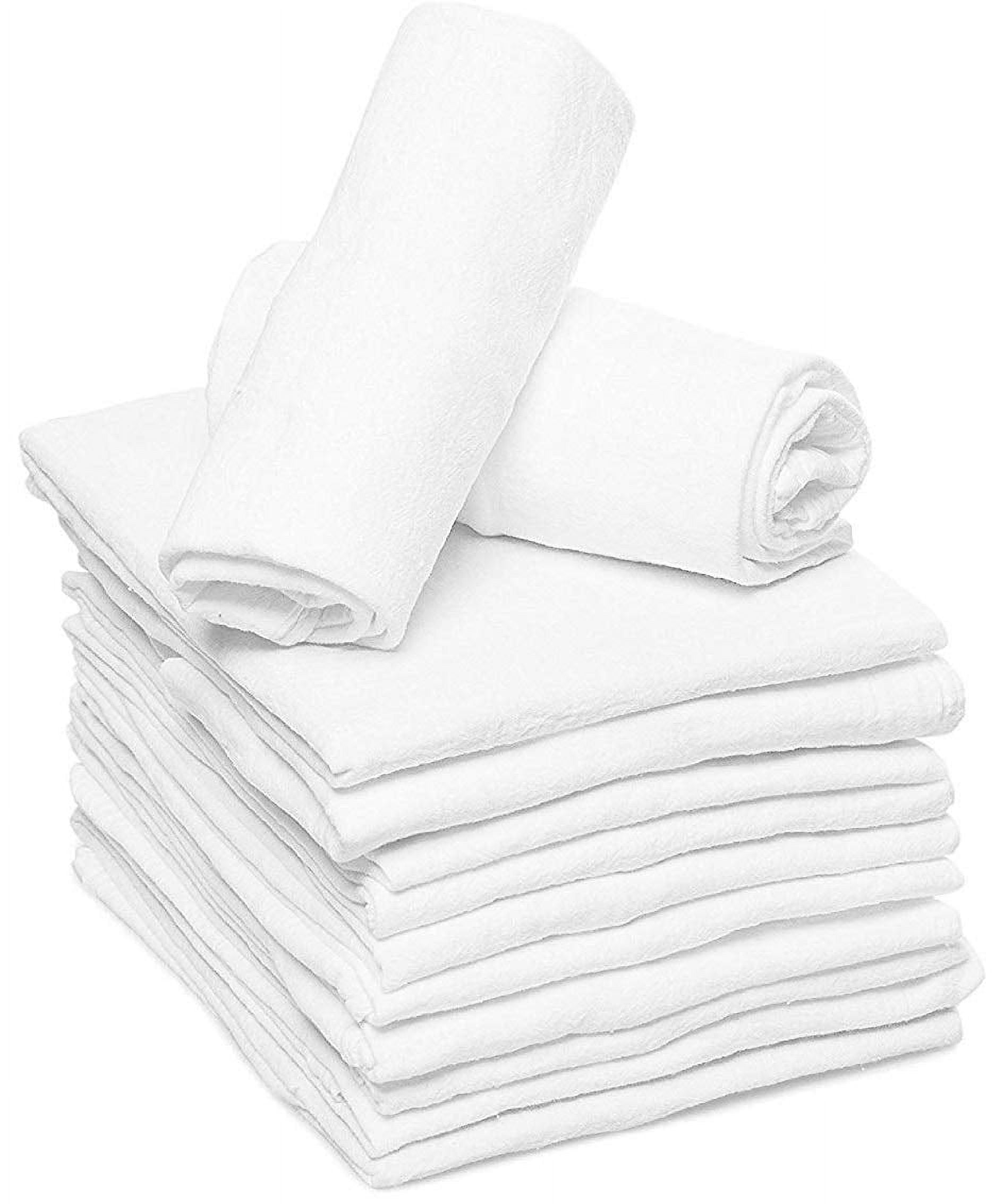 Ruvanti 6 Pack Birdseye Cloth Baby Diapers 100% Organic Cotton Reusable Diapers Extra Large 24 x 24" Burp Cloths for Babies White:.