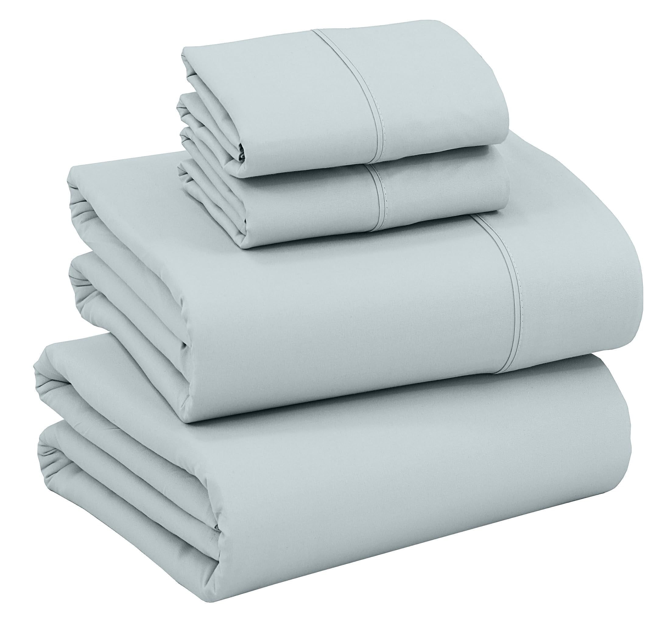Split California King Deep Pocket Sheet Set - Microfiber, Hotel Quality, Modern Solid Color
