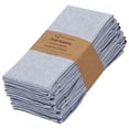thumbnail image 1 of Ruvanti Cloth Napkins Set of 12, 18x18 Reusable Napkins Cloth Washable, Soft & Durable Table Napkins, Polycotton Chambray Dinner Napkins for Parties, Christmas, Thanksgiving, Weddings - Royal Blue, 1 of 10