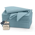 thumbnail image 1 of Ruvanti Cloth Napkins Set of 12, 18x18 Reusable Napkins Cloth Washable, Soft & Durable Table Napkins, Polycotton Chambray Dinner Napkins for Parties, Christmas, Thanksgiving, Weddings - Baby Blue, 1 of 8