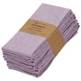 thumbnail image 1 of Ruvanti Cloth Napkins Set of 12, 18x18 Reusable Napkins Cloth Washable, Soft & Durable Table Napkins, Polycotton Chambray Dinner Napkins for Parties, Christmas, Thanksgiving, Weddings - Purple, 1 of 11
