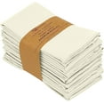 thumbnail image 1 of Ruvanti Cloth Napkins Set of 12, 18x18 inches Napkins Cloth Washable, Soft, Durable, Absorbent, Cotton Blend. Table Dinner Napkins Cloth for Hotel, Lunch, Restaurants, Wedding Parties - Ivory/Cream, 1 of 8