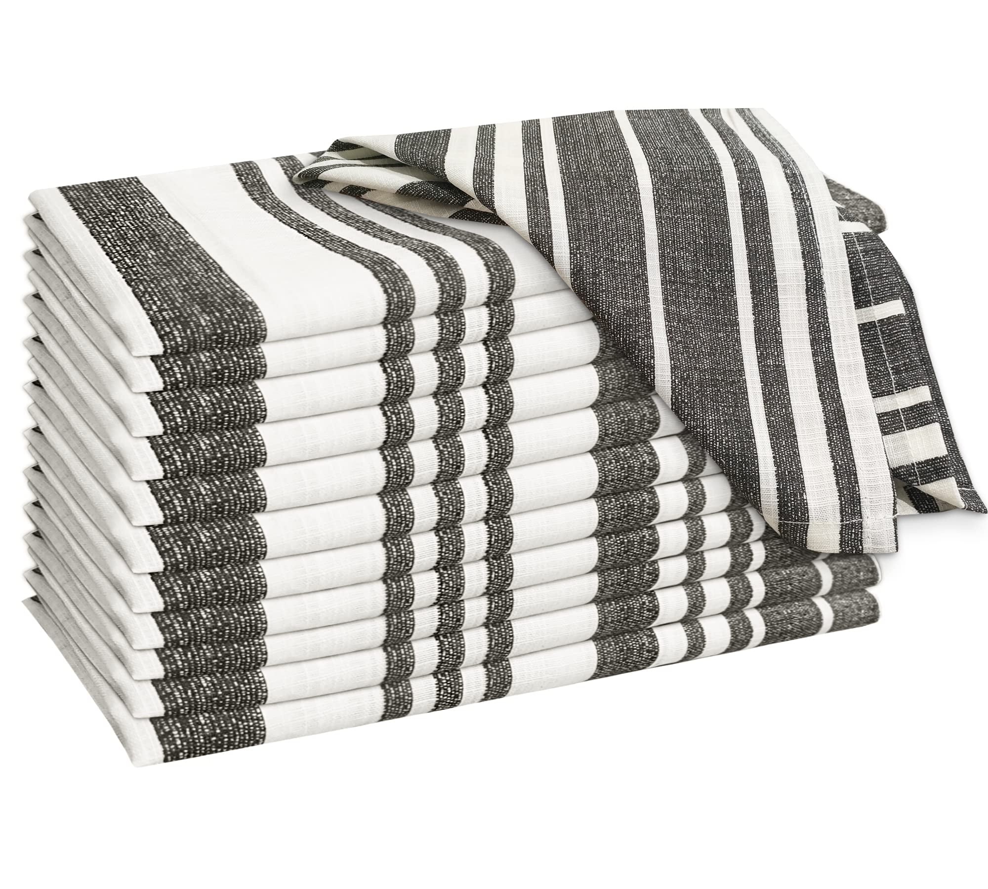 Ruvanti Cloth Napkins Set of 12 Cotton 100, 20x20 inches Napkins Cloth