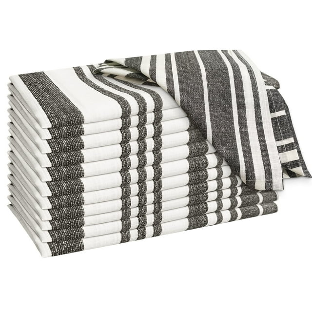 Ruvanti Cloth Napkins Set of 12 Cotton 100%, 20x20 inches Napkins Cloth ...