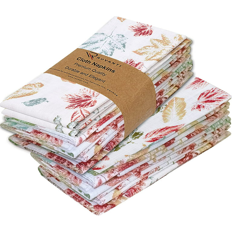 https://i5.walmartimages.com/seo/Ruvanti-Cloth-Napkins-Set-12-Cotton-100-20x20-inches-Washable-Soft-Absorbent-Parties-Christmas-Thanksgiving-Weddings-Dinner-Stamped-Leaves_d118a20a-edc8-4227-84e6-988039af7b26.011f336e8f8ffa021a217ff1ac056619.jpeg?odnHeight=768&odnWidth=768&odnBg=FFFFFF