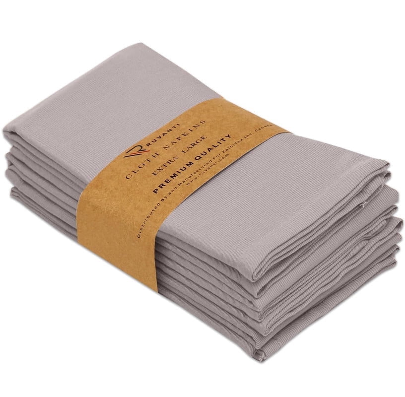 Ruvanti Cloth Napkins Set of 4, 18x18 Inches Napkins Cloth Washable ...