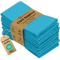 thumbnail image 1 of Ruvanti Cloth Napkins set of 12, 18x18 Inches Napkins Cloth Washable, Soft, Durable, Absorbent, Cotton Blend. Table Dinner Napkins Cloth for Hotel, Wedding Event, Parties - Sky Blue, 1 of 9