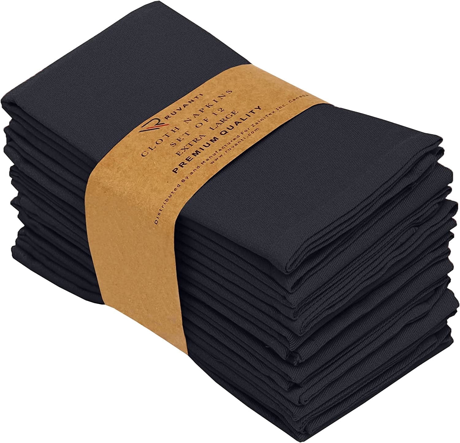 Light & Pro Cotton Napkins, Set Of 12 – 18x18 Inch, Baby Pink, Machine Washable For Everyday & Parties
