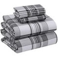 Ruvanti Flannel Sheets Cal King Size 100 Cotton Brushed Bed Sheet