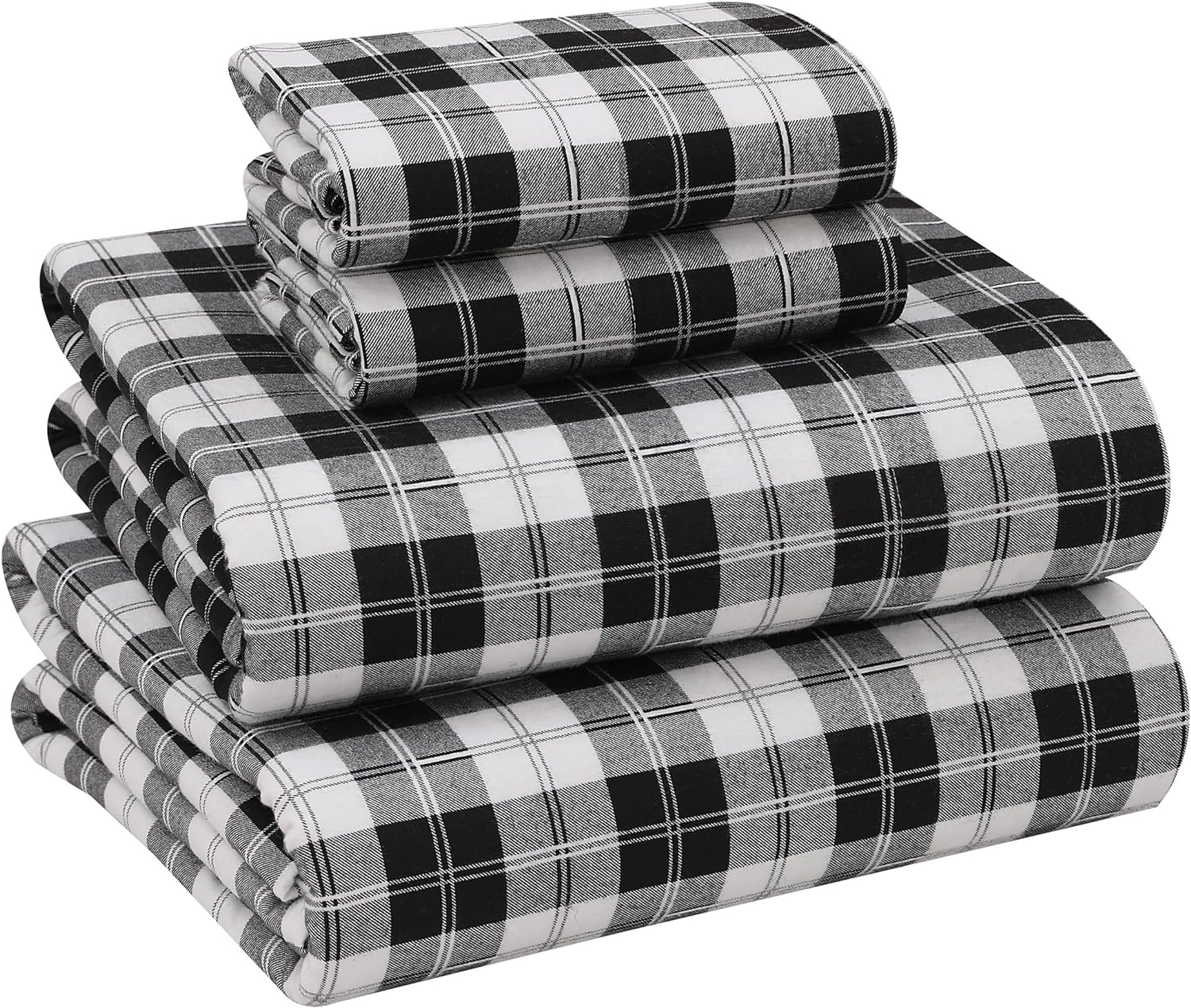 Ruvanti Flannel Sheets King Size 100 Cotton Brushed Bed Sheet Sets