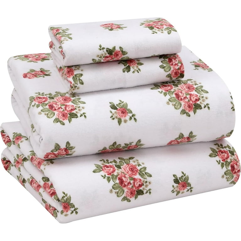 RUVANTI Flannel Sheets Queen Size - Velvety Soft & Comfortable