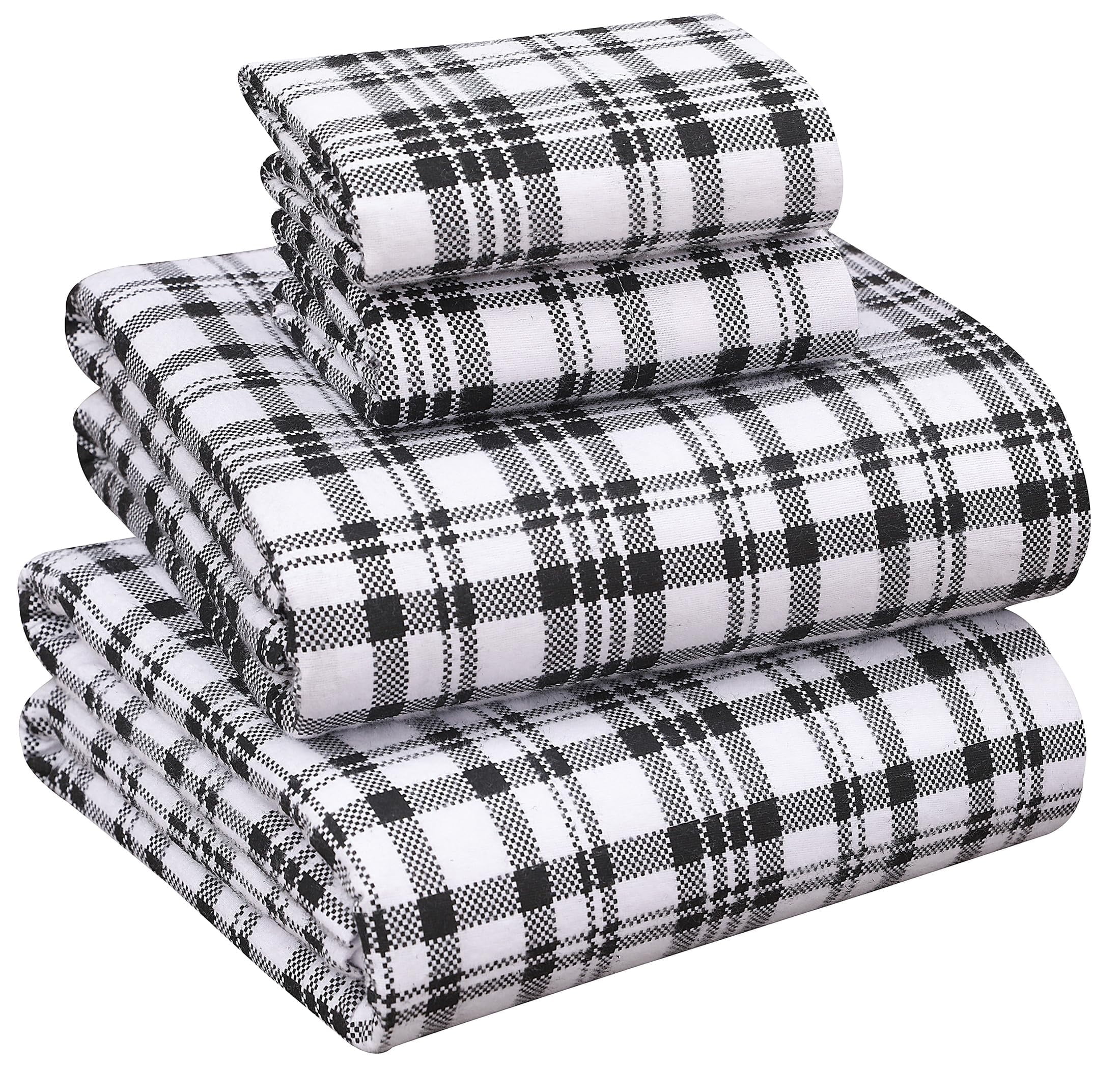 Ruvanti Flannel Sheets King Size 100 Cotton Brushed Bed Sheet Sets