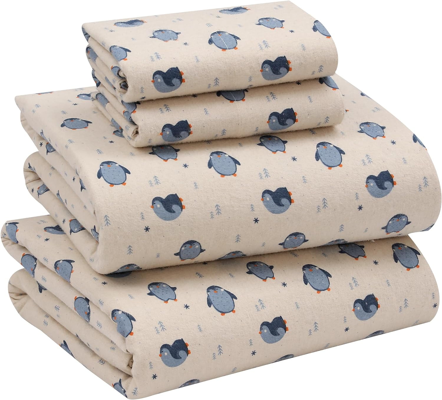 Ruvanti Flannel Sheets King Size 100 Cotton Brushed Flannel Bed