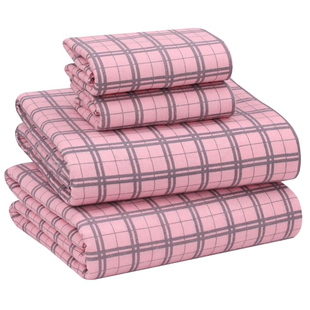 Ruvanti Flannel Sheets Queen Size 100 Cotton Brushed Flannel Bed