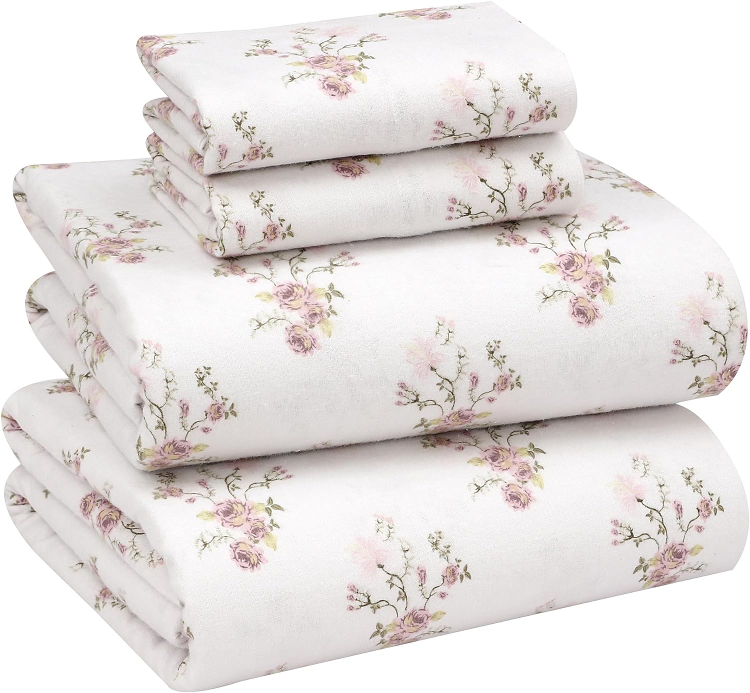 Ruvanti Flannel Sheets Queen Size 100 Cotton Brushed Flannel Bed