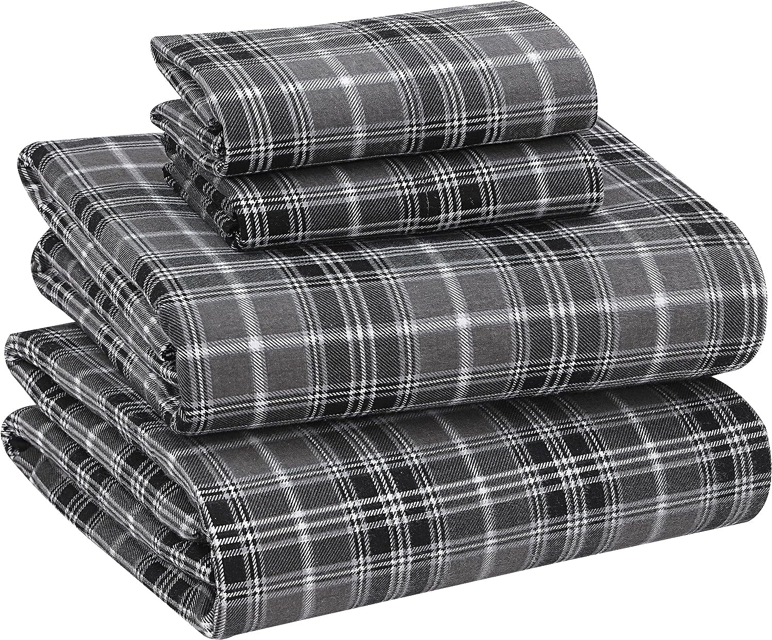 Ruvanti Flannel Sheets Queen Size 100 Cotton Brushed Flannel Bed